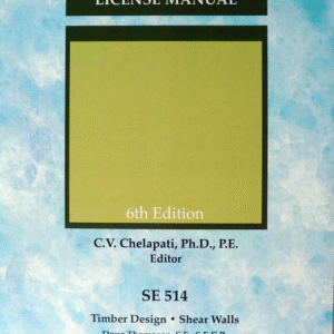 STRUCTURAL LICENSE MANUAL 6TH EDITION VOLUME SE 514